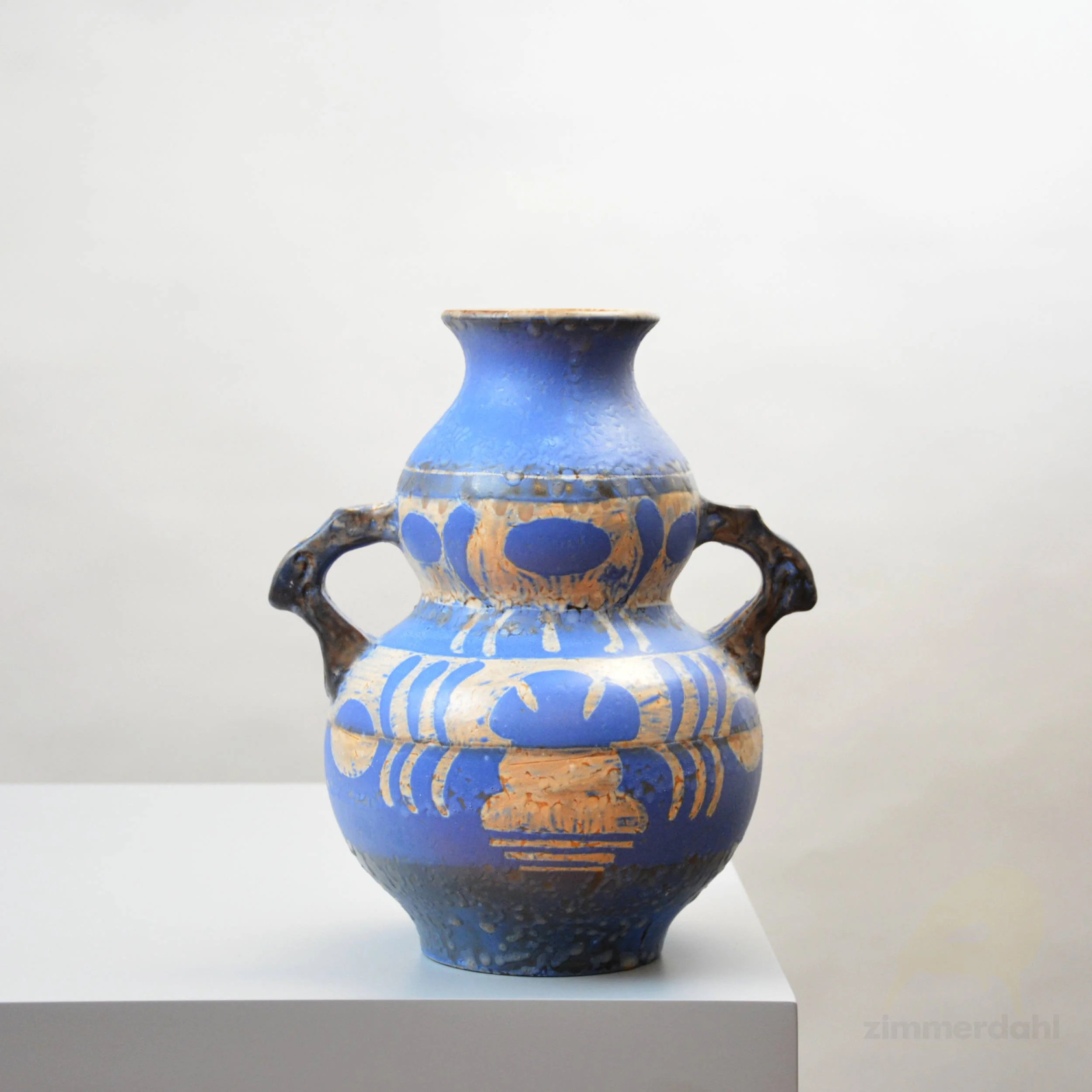 Large 1930s Earthenware Vase for Upsala Ekeby, Sweden